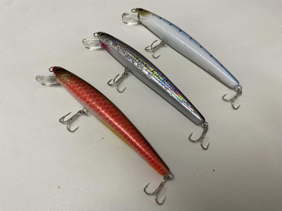 Amostras de spinning Duo, Maria, Lucky Craft, Yo Zuri
