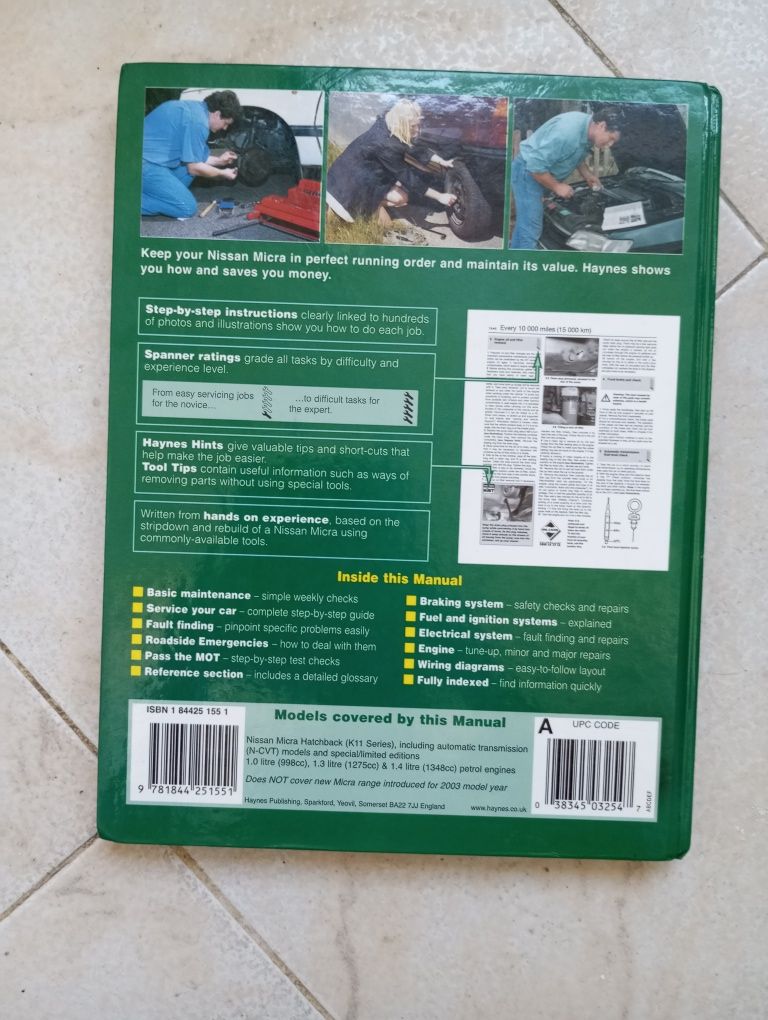 Manual Nissan Micra 1993 to 2002 Haynes Service and Repair Manual