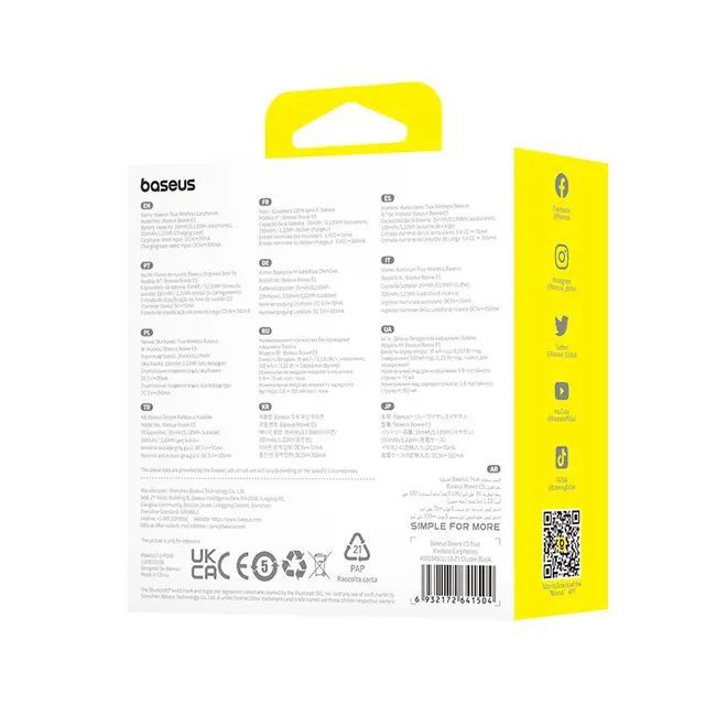 Новые наушники Baseus Bowie E5 original