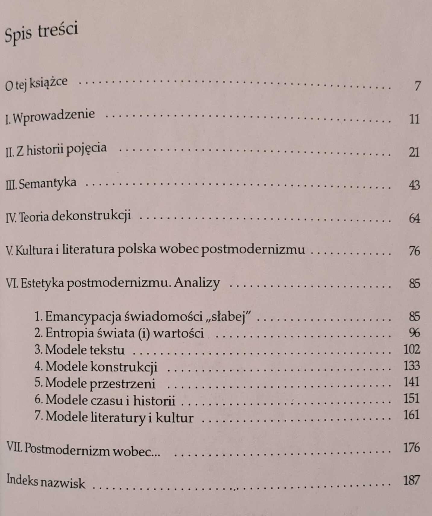 Postmodernizm myśl i tekst Dąbrowski