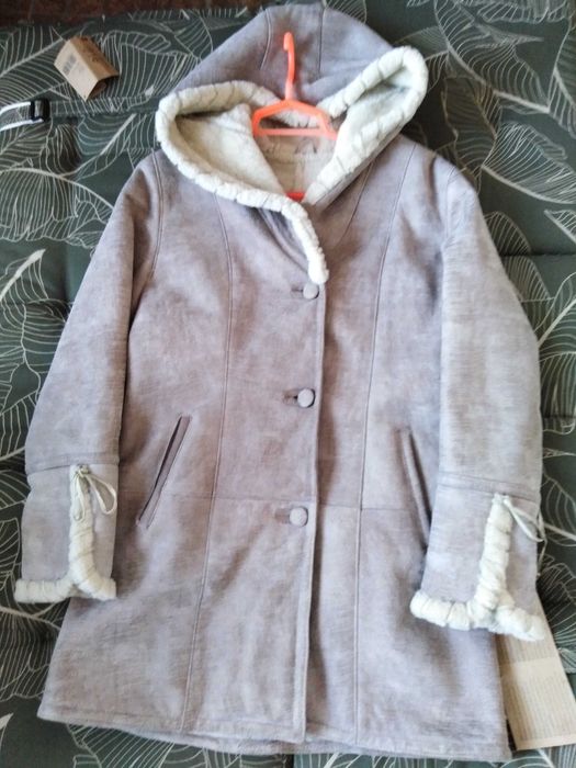 kożuch, korzuch, skora naturalna, skorzany, zakopianski, z kapturem