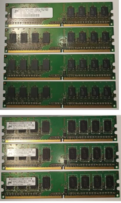 Memória RAM 32GB, 8GB, 4GB, 2GB, 1GB