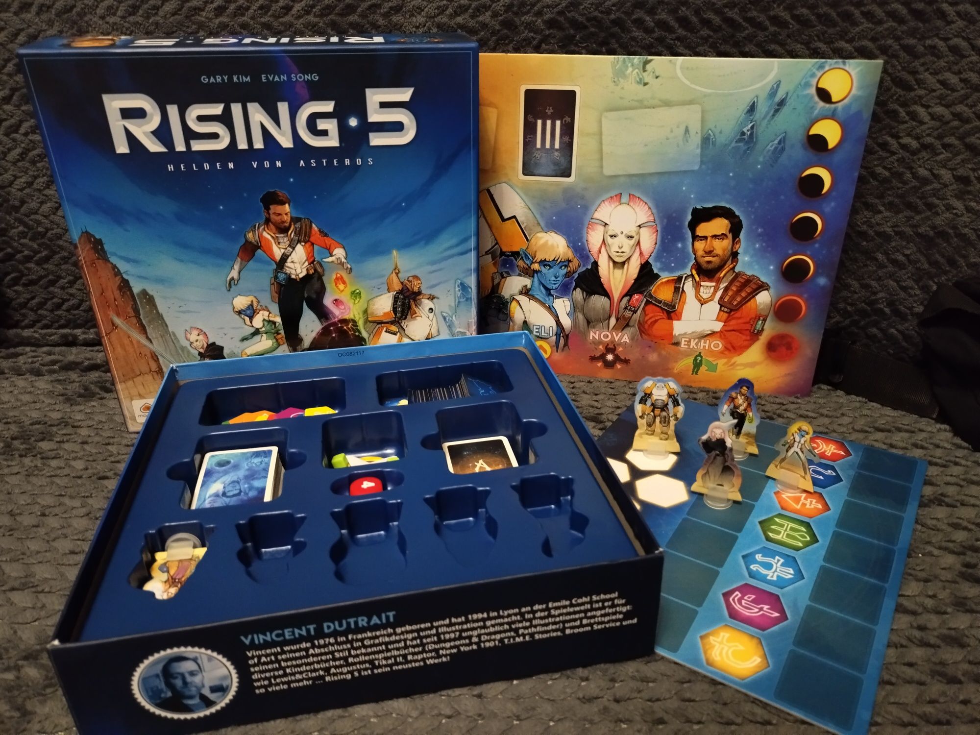 Настільні ігри: Rising 5,  Капітани зорельотів, Ганімед, Tokaido