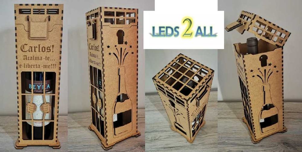 Caixas para garrafa de vinho personalizadas