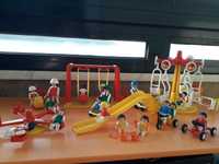 Sets vintage Playmobil-parque infantil, brincar na neve e autocaravana