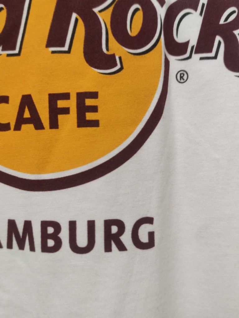 bluzka koszulka t-shirt Hard Rock Cafe Hamburg S M classic sport retro