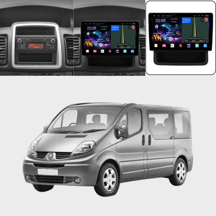 Магнітола Mekede для Opel Vivaro Renault Trafic Primastar CarPlay USB