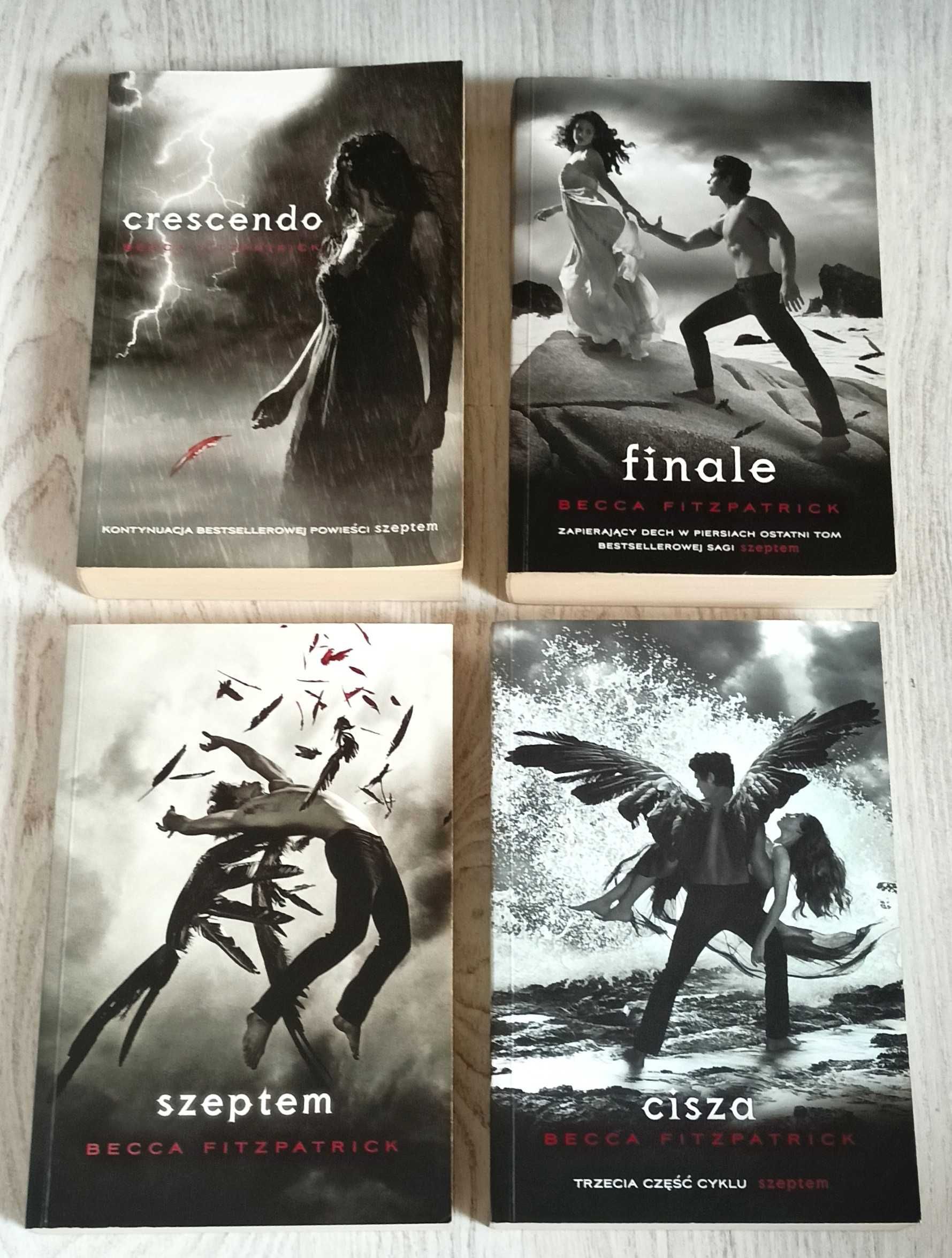 4x Becca Fitzpatrick Szeptem + Crescendo + Cisza + Finale