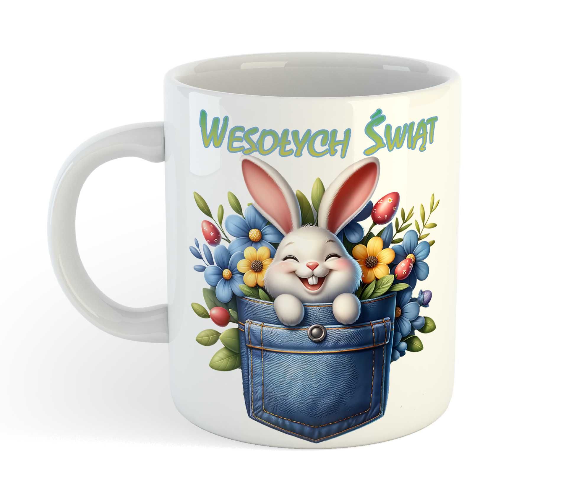 Wielkanocny Kubek z Motywem Słodkiego Króliczka Wielkanoc, Zajączek