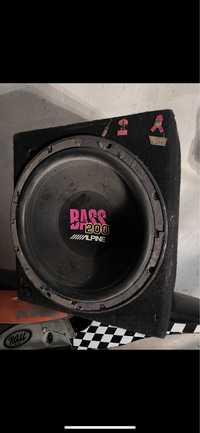 Subwoofer  ///ALPINE BASS 200 +Amplificador