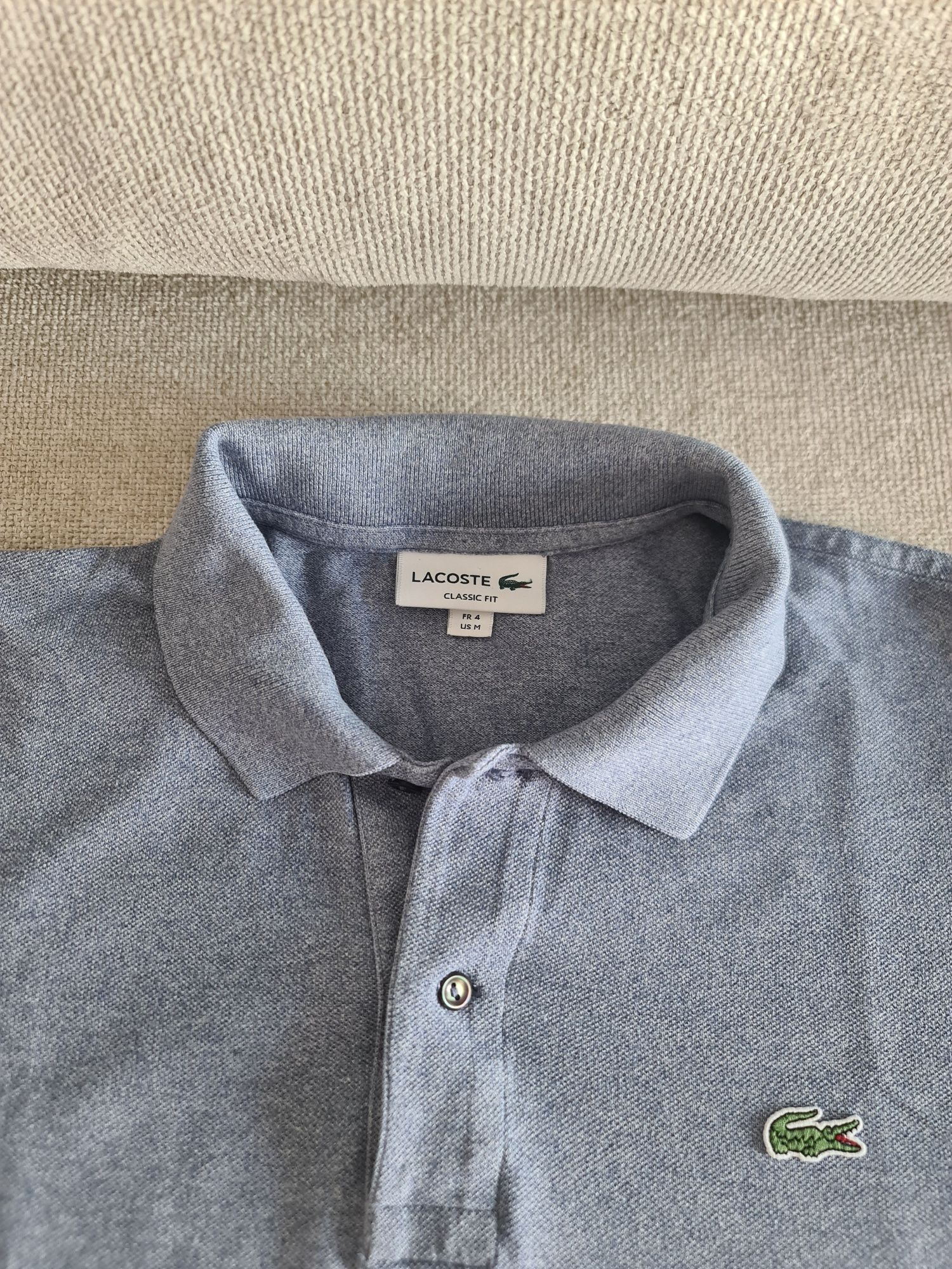 Polo Lacoste Azul Claro