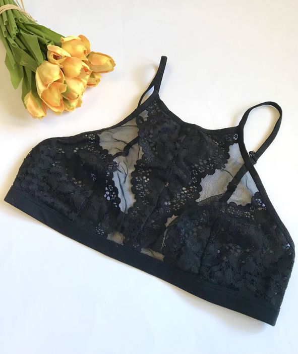 Бра/Топ Чорний Victoria Secret. Мереживо. Оригінал. М розмір. 80 С
