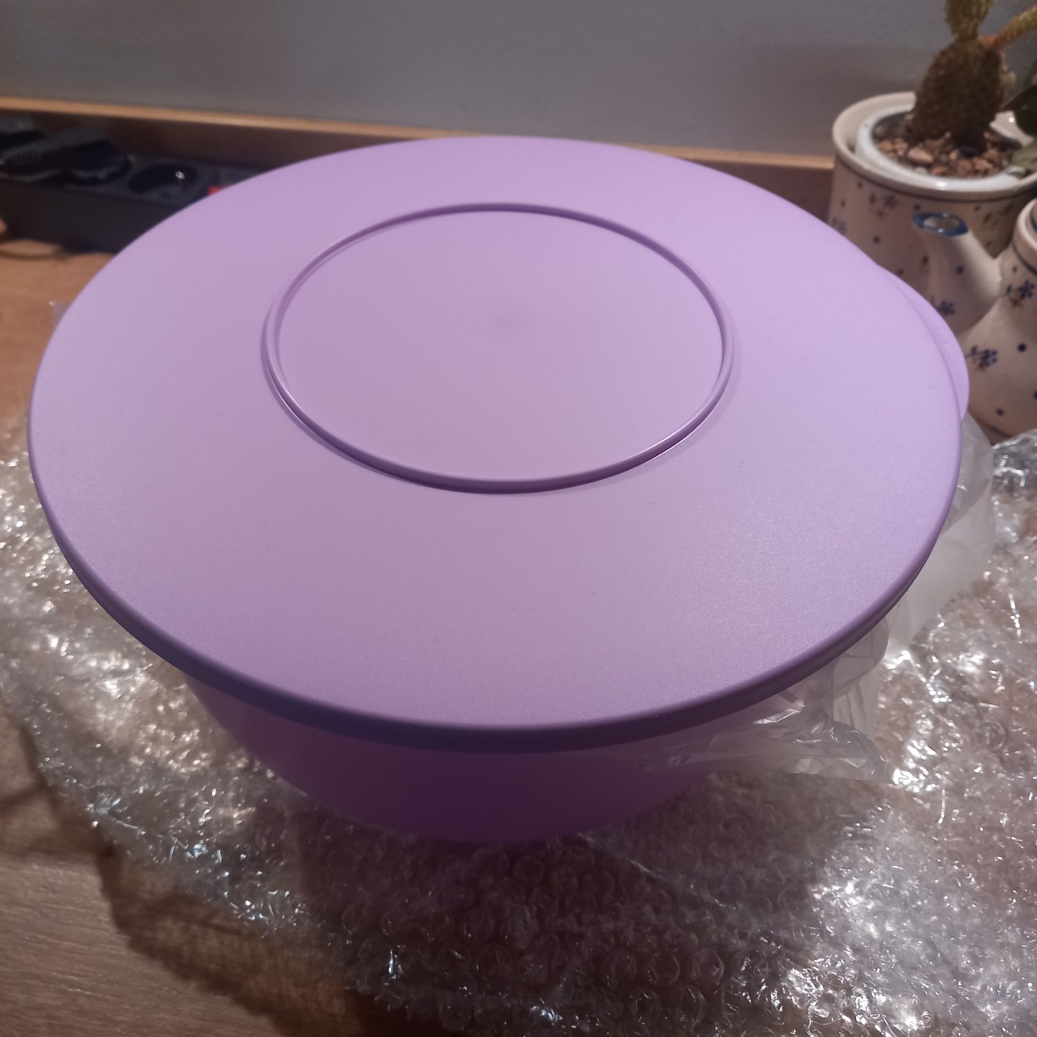 Miska tupperware nowa liliowa  różowa 4,3l duża