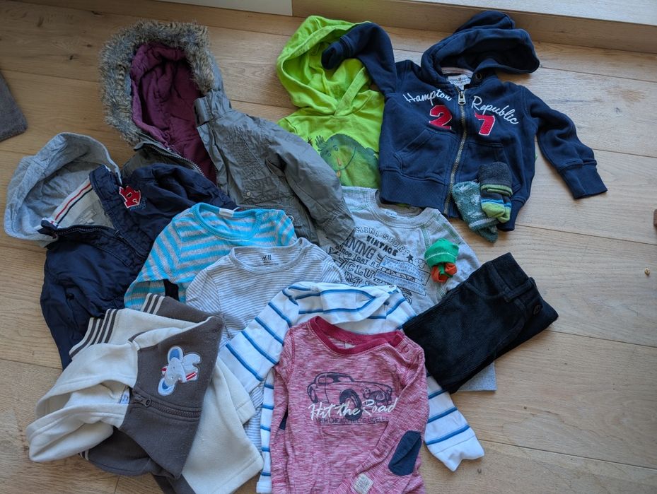 Paka chłopięcych ubranek 80 86 KappAhl Zara Cubus