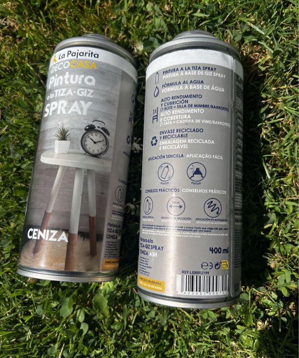 Zestaw Farb Spray La Pajarita - kolor Szary ( CENIZA )