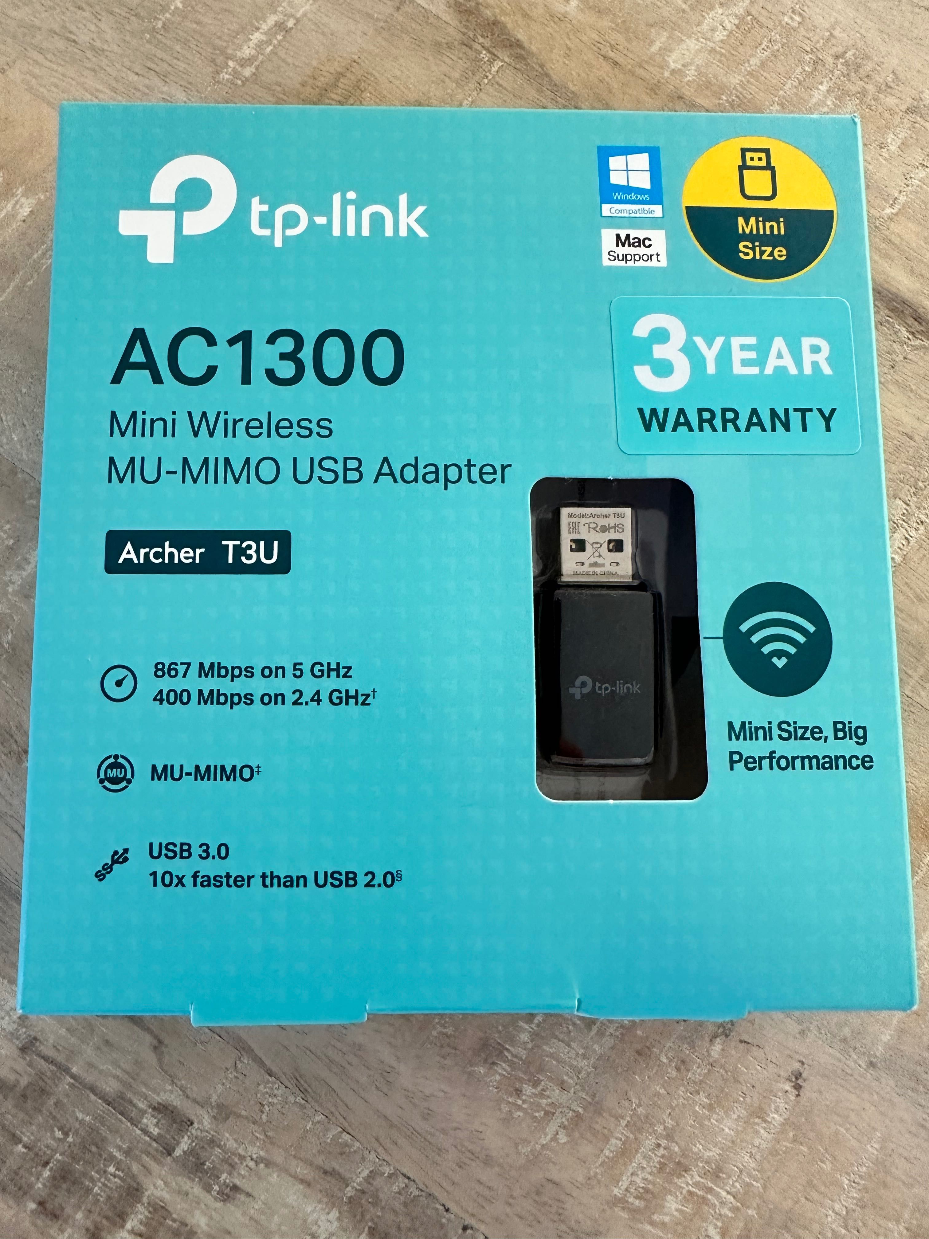 Karta sieciowa zewnętrzna TP-Link Archer T3U USB 3.0 AC1300