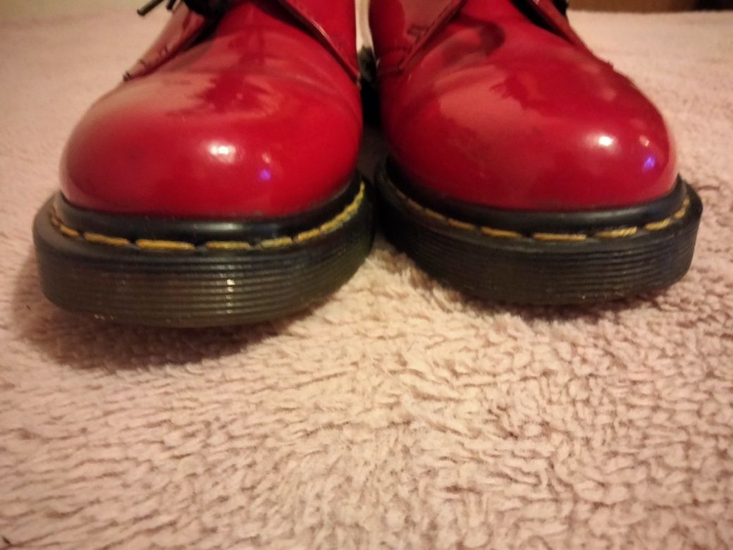 Dr Martens 10084 Red 38 oksfordy skóra