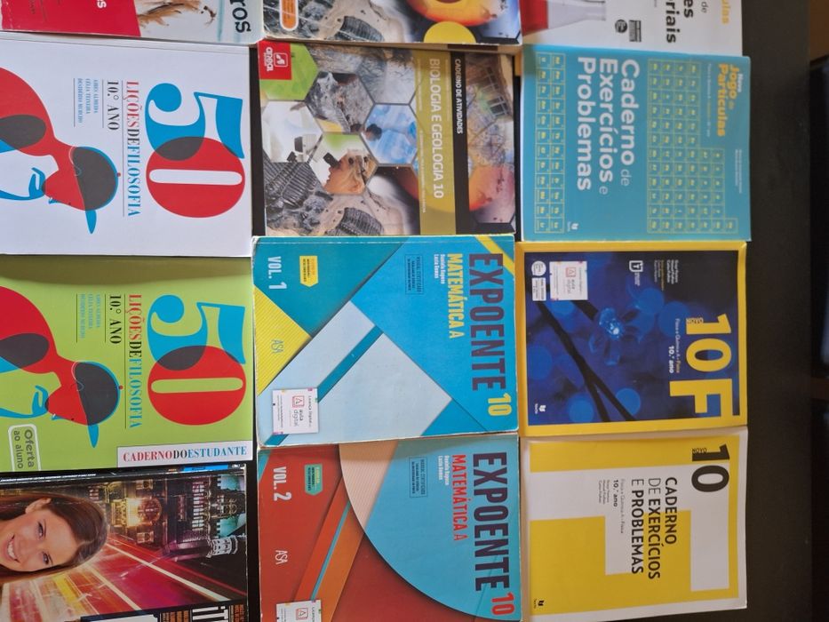 Manuais e cadernos escolares 10⁰Ano