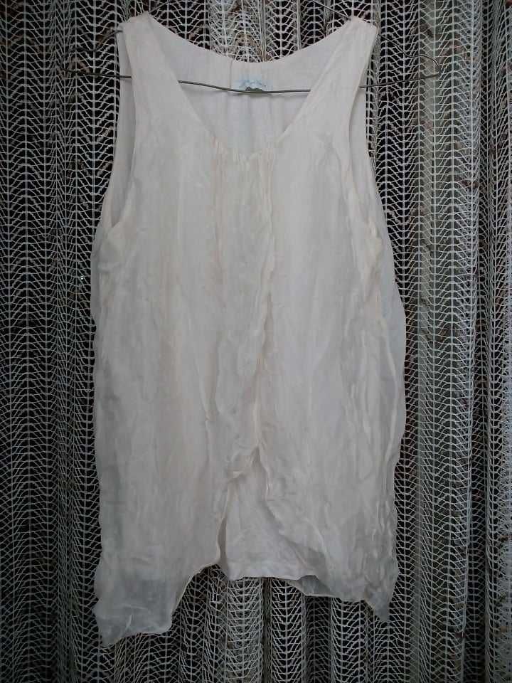 Блуза из натурального шелка шелковая майка