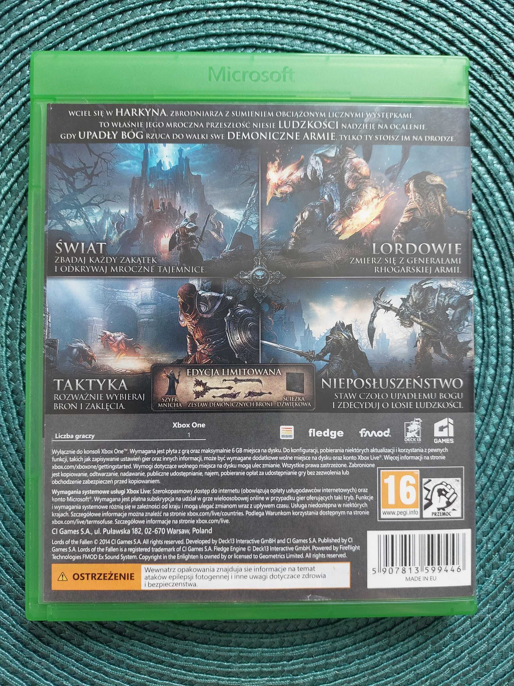 Lords of the fallen Limited Edition xbox one
