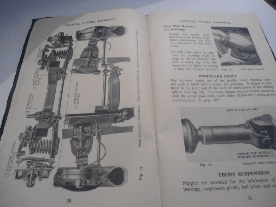 Livro de Instruções do Standard Vanguarde (1948) 1ª edição