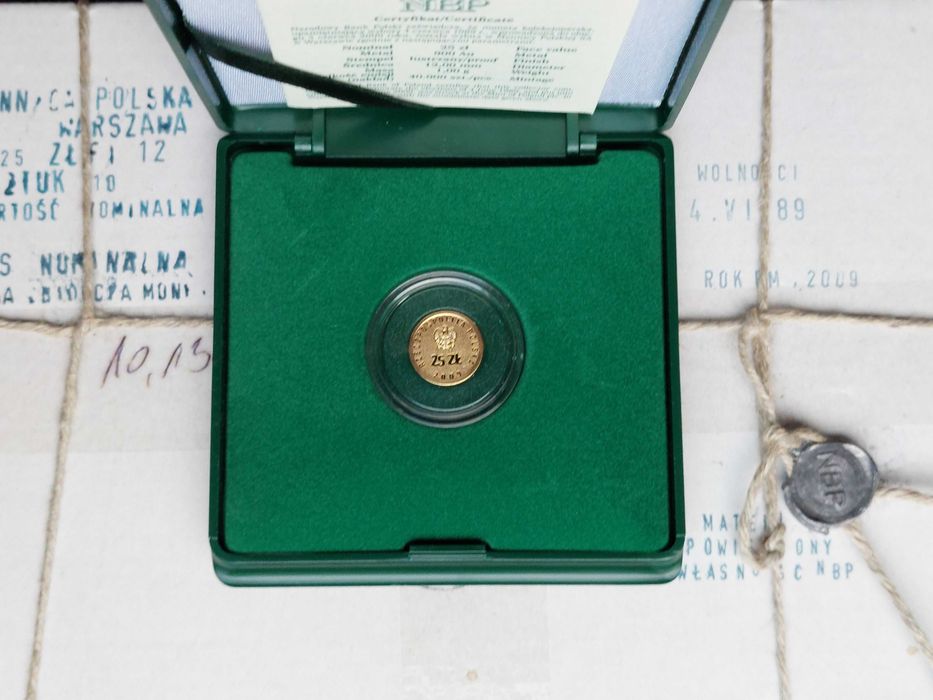 25 zł Solidarność Wybory 4 Czerwca Mennicza 1g Au Na Prezent