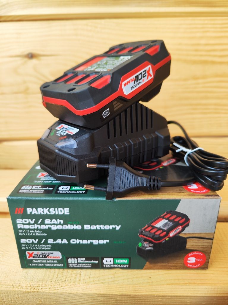 Акумулятор із зарядним пристроєм PARKSIDE PAP 20 B1 20V 2Ah