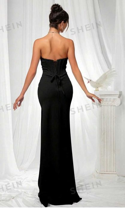 Suknia wieczorowa, balowa, elegancka, czarna