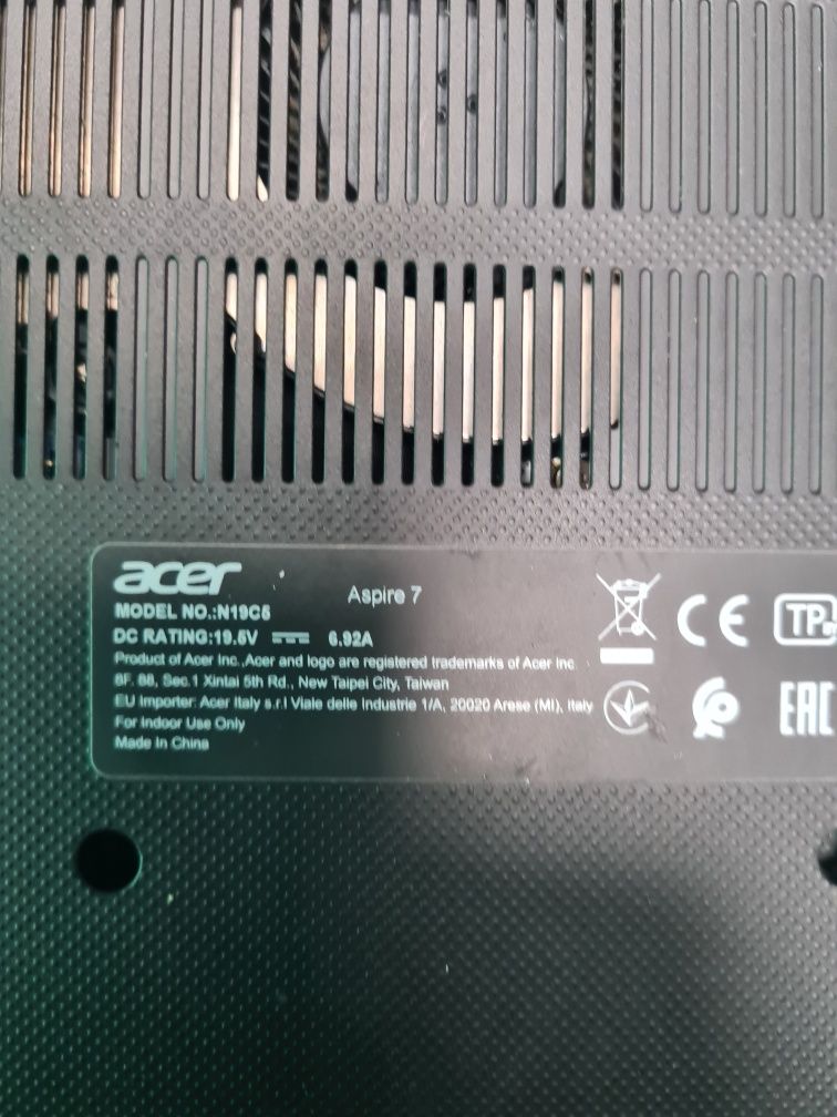 Acer Aspire 7 Gtx1650