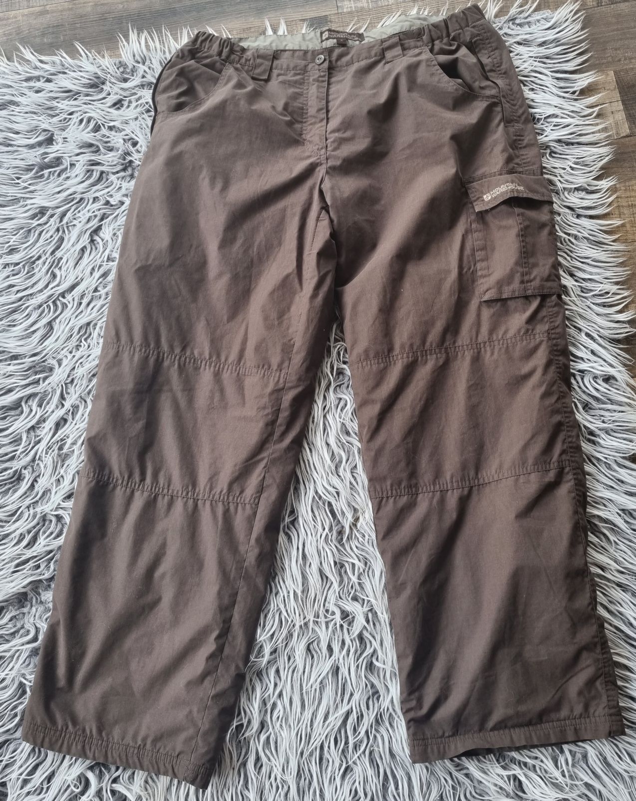 Spodnie 44 16 2XL XXL brązowe trekkingowe outdoor damskie