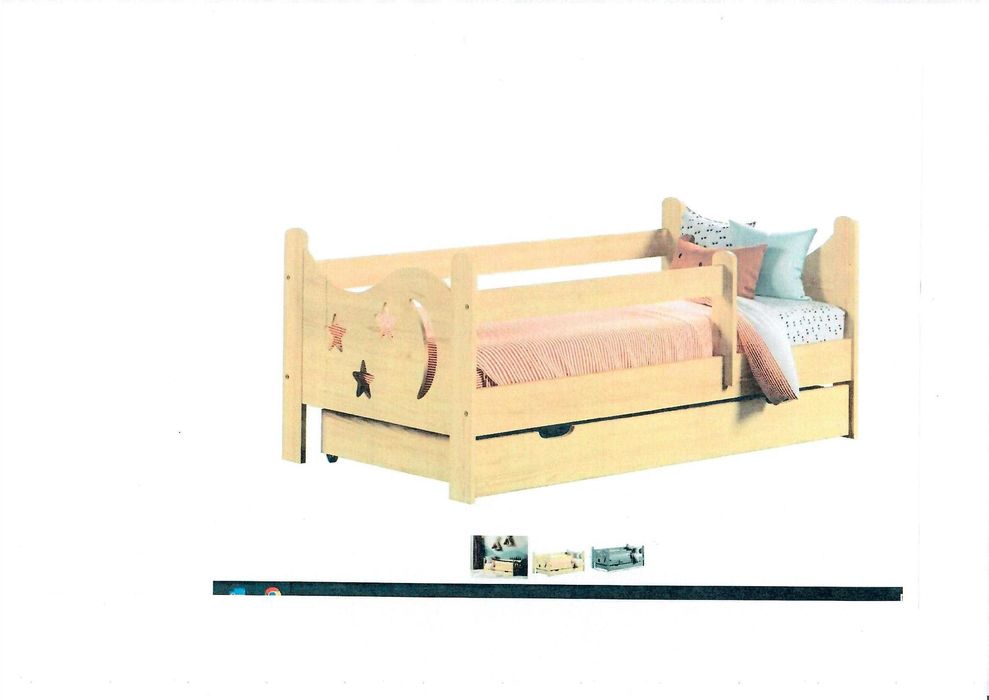 Magnat Łóżeczko dziecięce sosnowe Dora 160x80 + materac