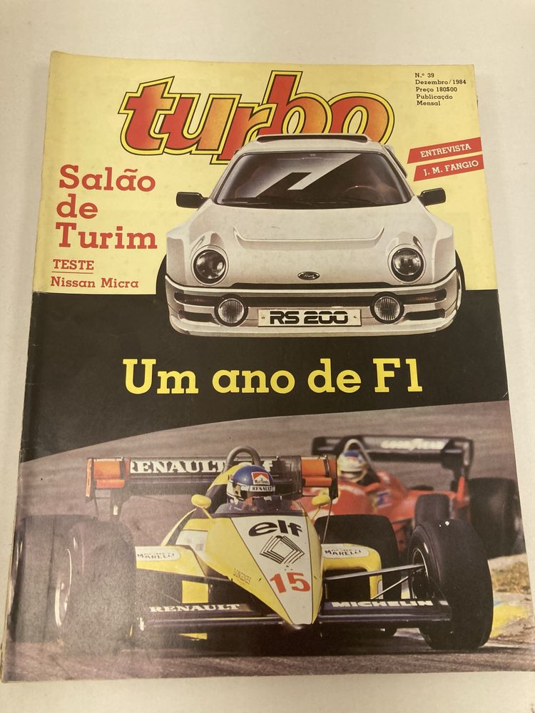 Revistas Automóvel, Turbo, antigas