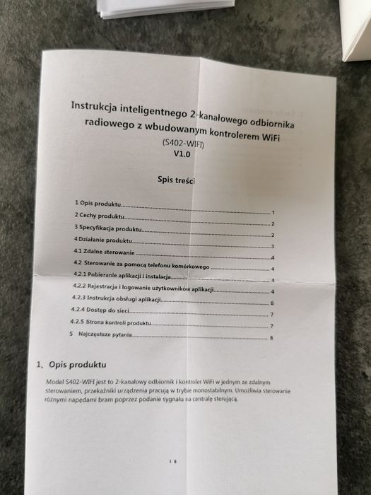 Force radioodbiornik + wifi do bramy