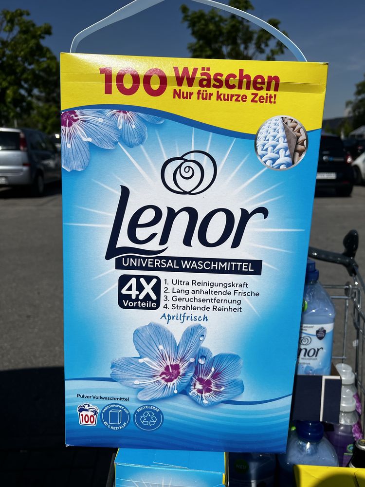 Lenor proszek 100 prań do ubrań bialych z Niemiec