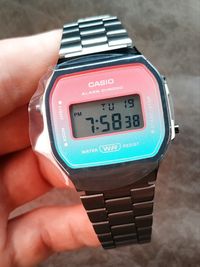 Годинник Casio A168WERB-2A Black Оригінал Гарантія Часы Касио Ретро