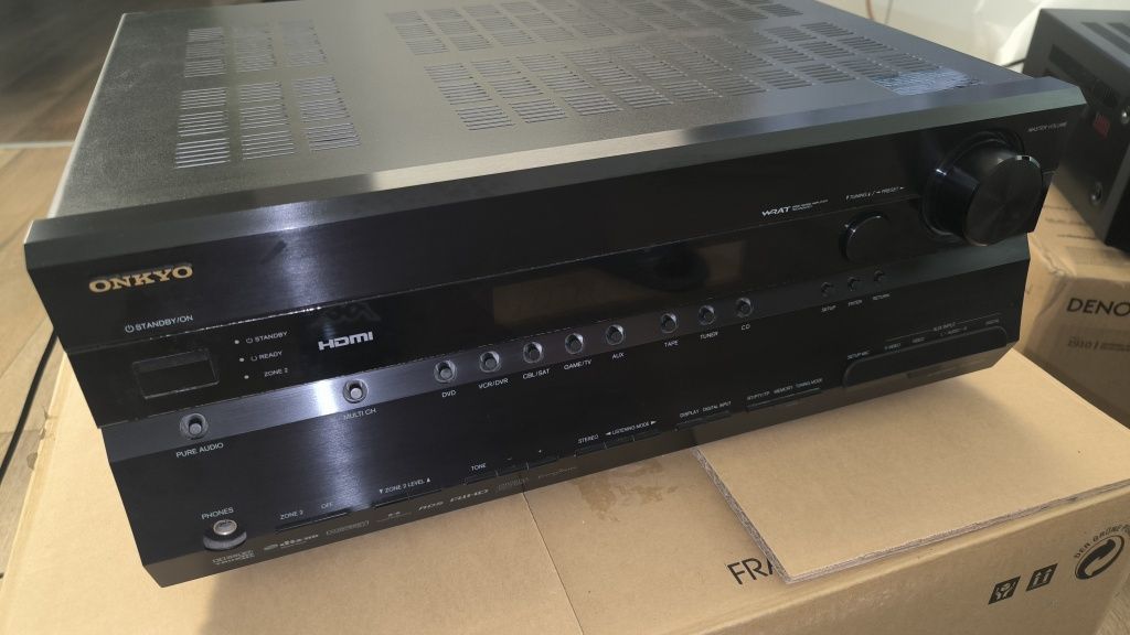 Onkyo TX-SR605 komplet z pudełkiem