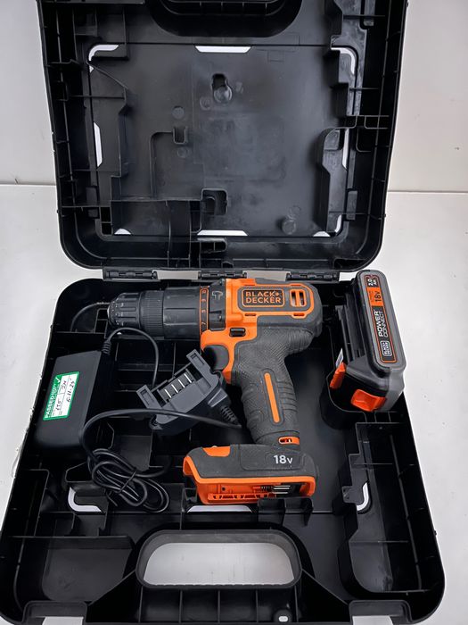 Black+Decker Wiertarko-wkrętarka akumulatorowa 18v