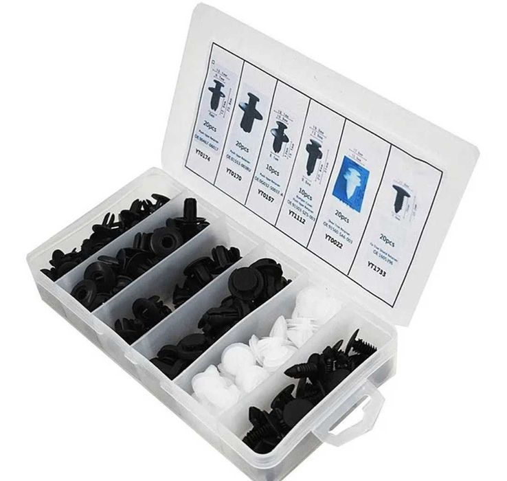 Conjunto de clipes / rebites de fixação de carro