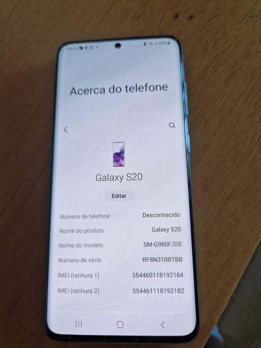 Samsung galaxy S20