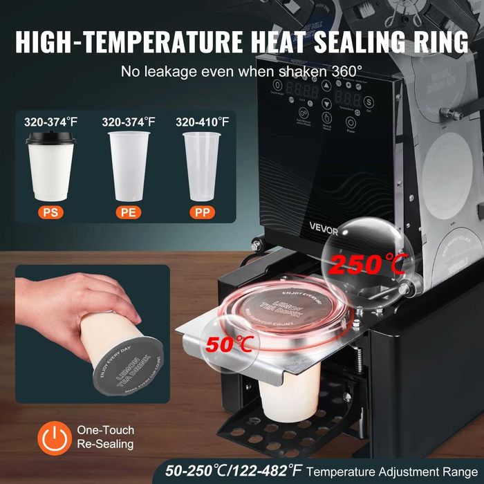 Запаювач чашок 500-650 чашок/год висотою 190 мм діам 90/95 мм