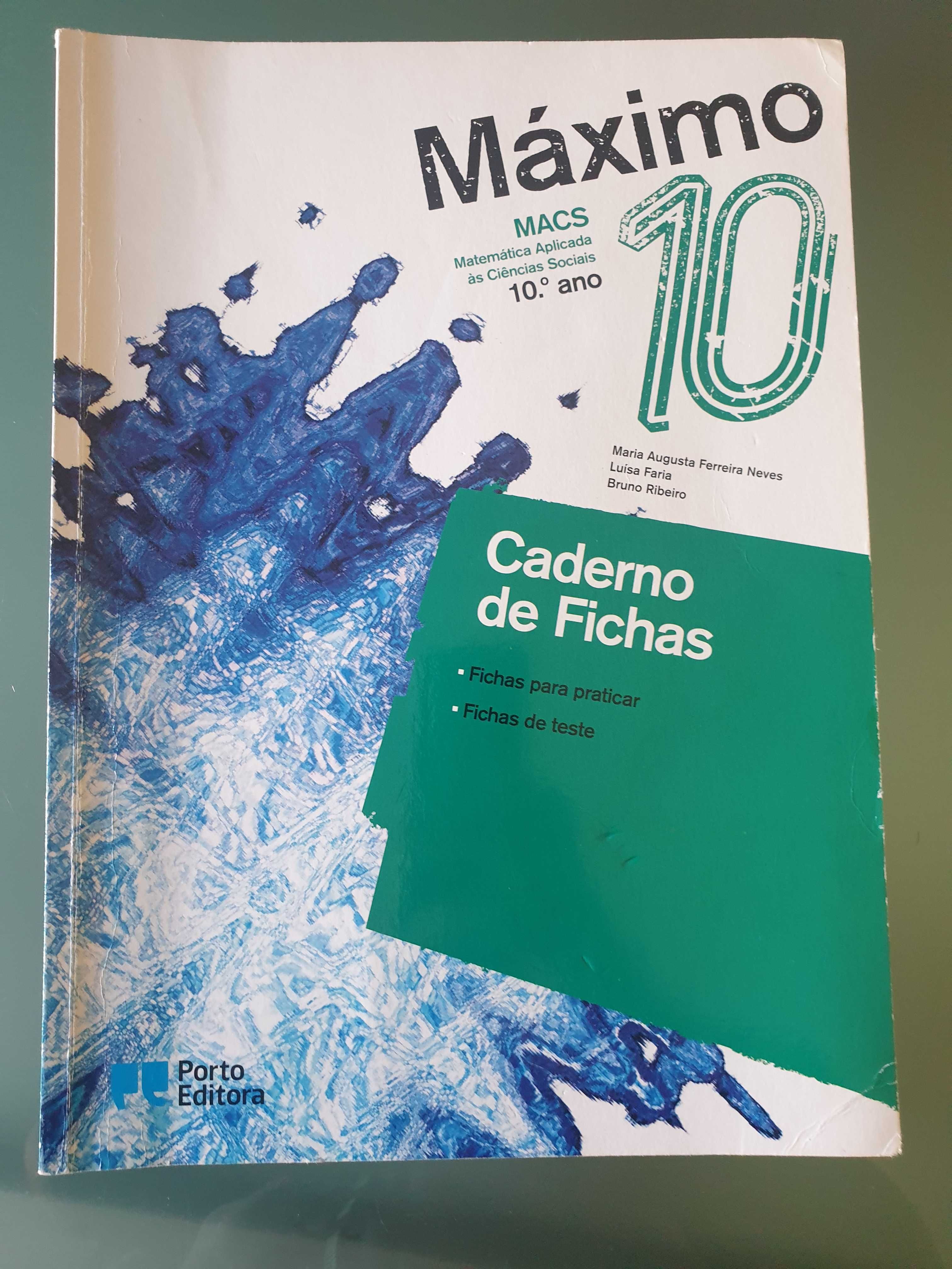 Caderno de fichas MACS Máximo 10