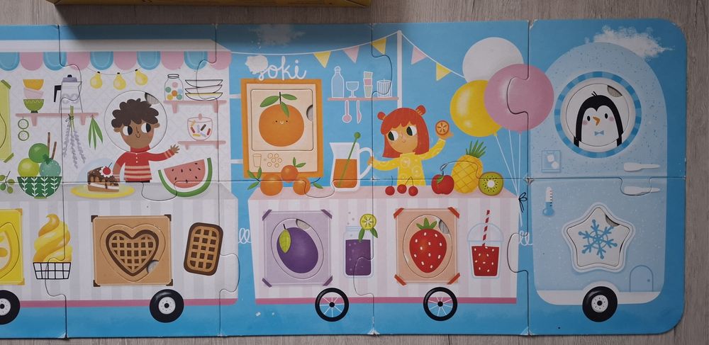puzzle z dziurką czu czu lody