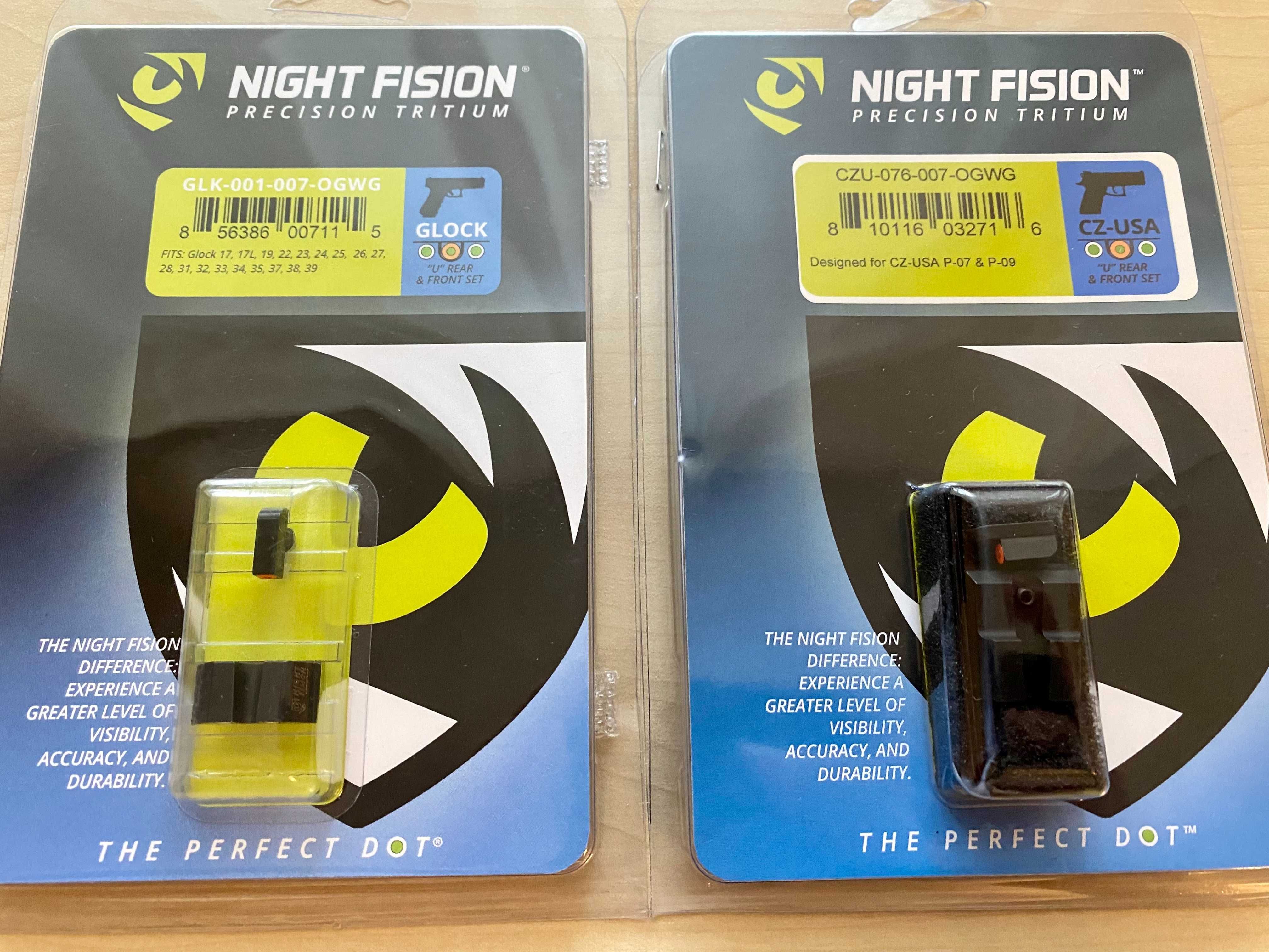 Тритиевые прицельные Trijicon и Night Fision для Glock/CZ/Sig/Beretta