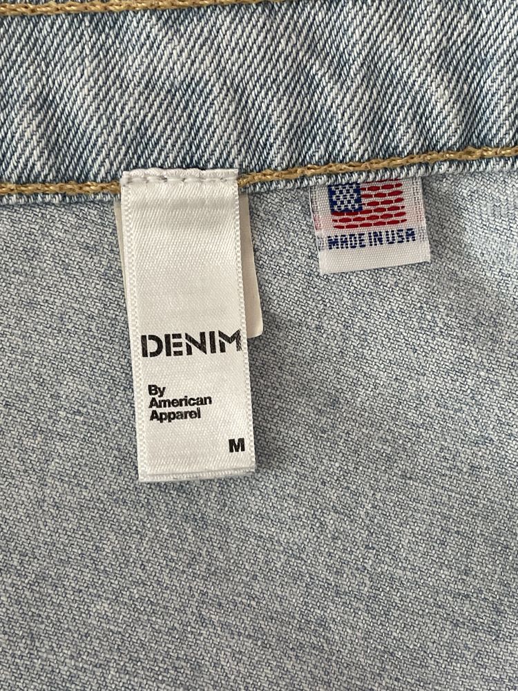 Jasno niebieska jeansowa spódnica American Apparel denim