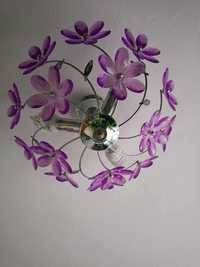 Lampa sufitowa fioletowe kwiaty