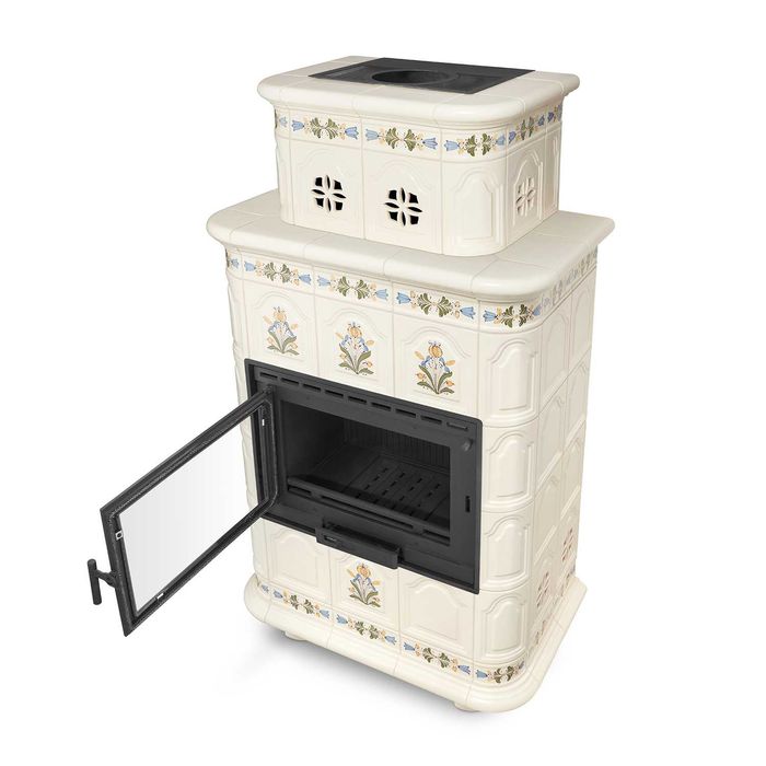 Piec kominek piecyk koza kaflowy ceramiczny obudowa kominkowa INSBRUCK
