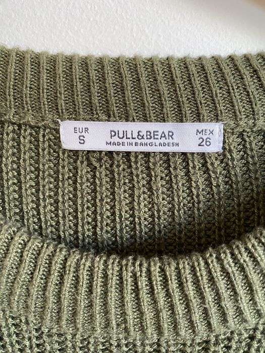 Camisola de malha verde Pull&Bear