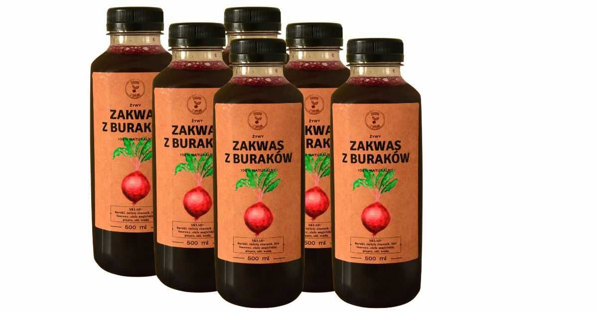 Barszcz czerwony zakwas z buraków 6x500ml