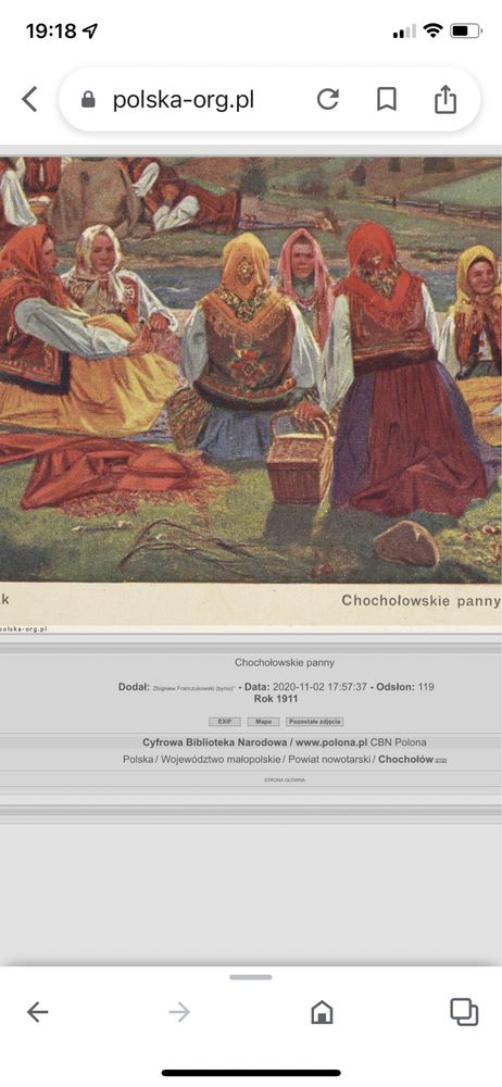 Stary obraz Ludwika Stasiaka ,,Chochołowskie panny’’