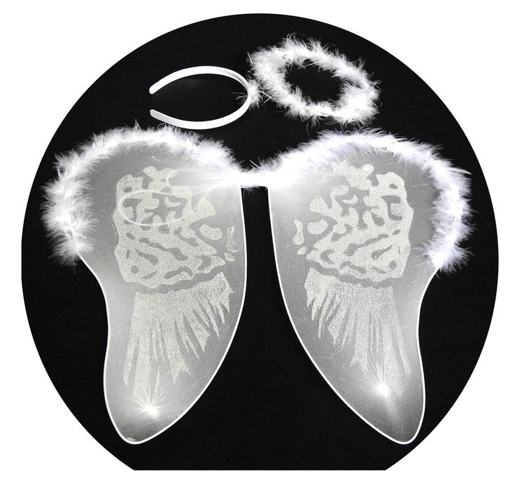 Skrzydła anielskie z aureolą strój anioła jasełka bal